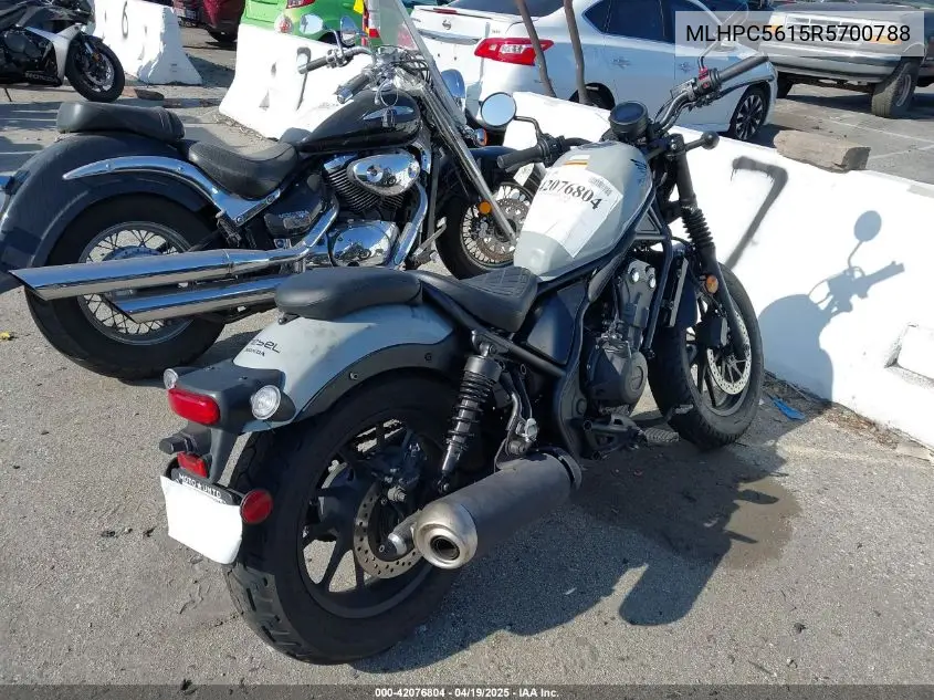 2024 Honda Cmx500 A2 VIN: MLHPC5615R5700788 Lot: 42076804