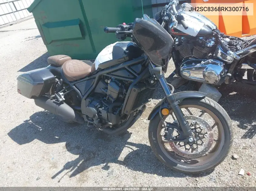 2024 Honda Cmx1100 T VIN: JH2SC8368RK300716 Lot: 42082003