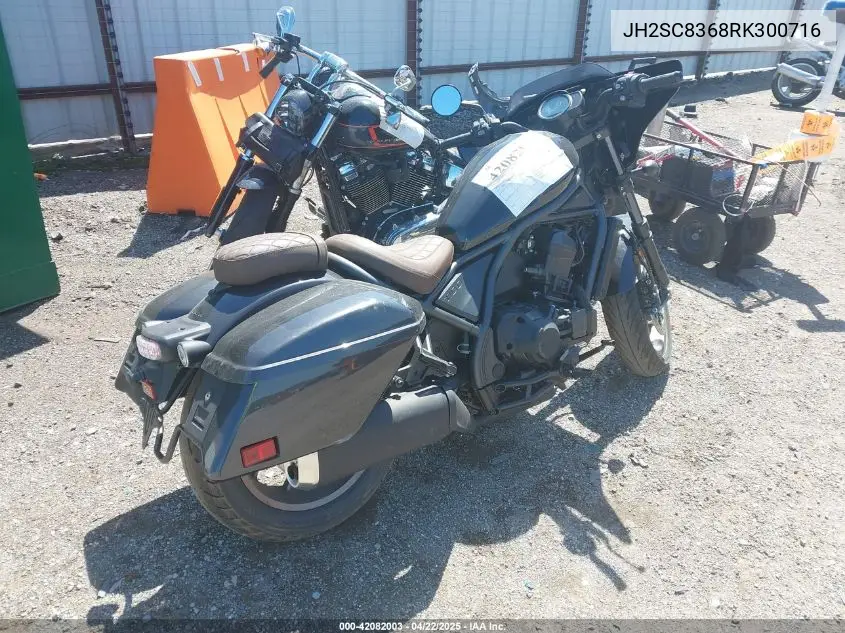 2024 Honda Cmx1100 T VIN: JH2SC8368RK300716 Lot: 42082003