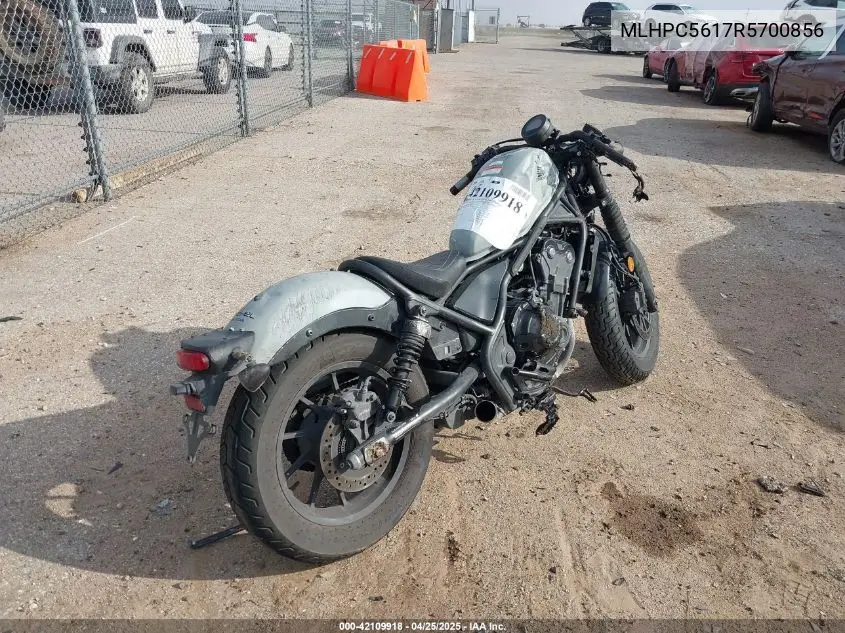 2024 Honda Cmx500 A2 VIN: MLHPC5617R5700856 Lot: 42109918