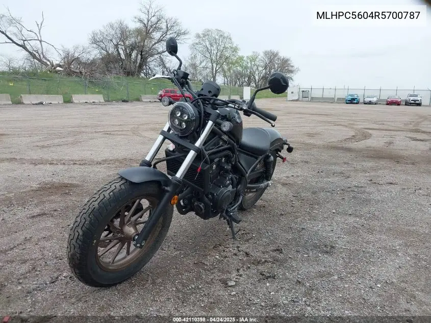 2024 Honda Cmx500 VIN: MLHPC5604R5700787 Lot: 42110398