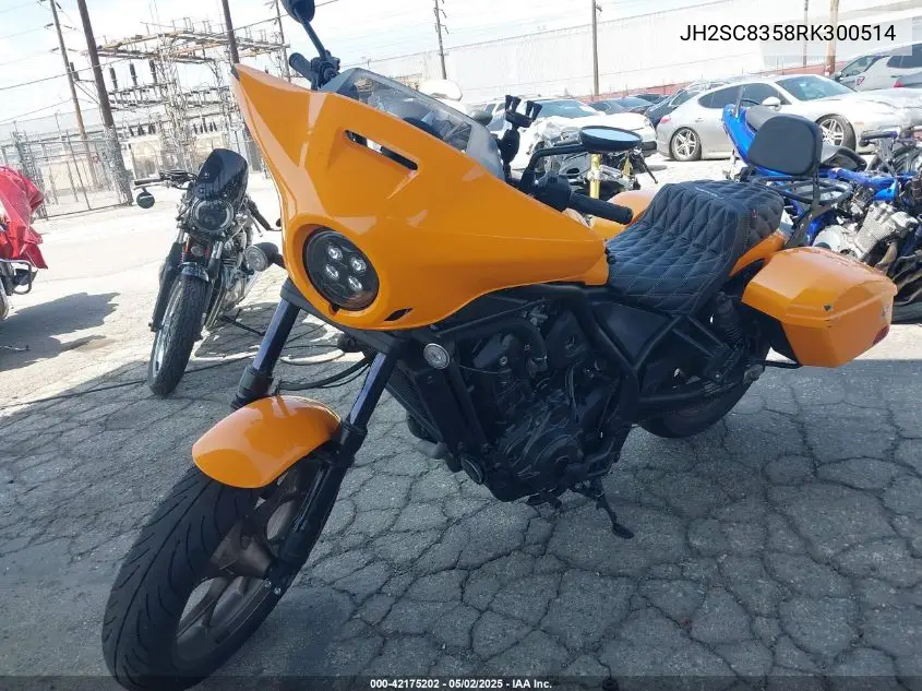 2024 Honda Cmx1100 T VIN: JH2SC8358RK300514 Lot: 42175202