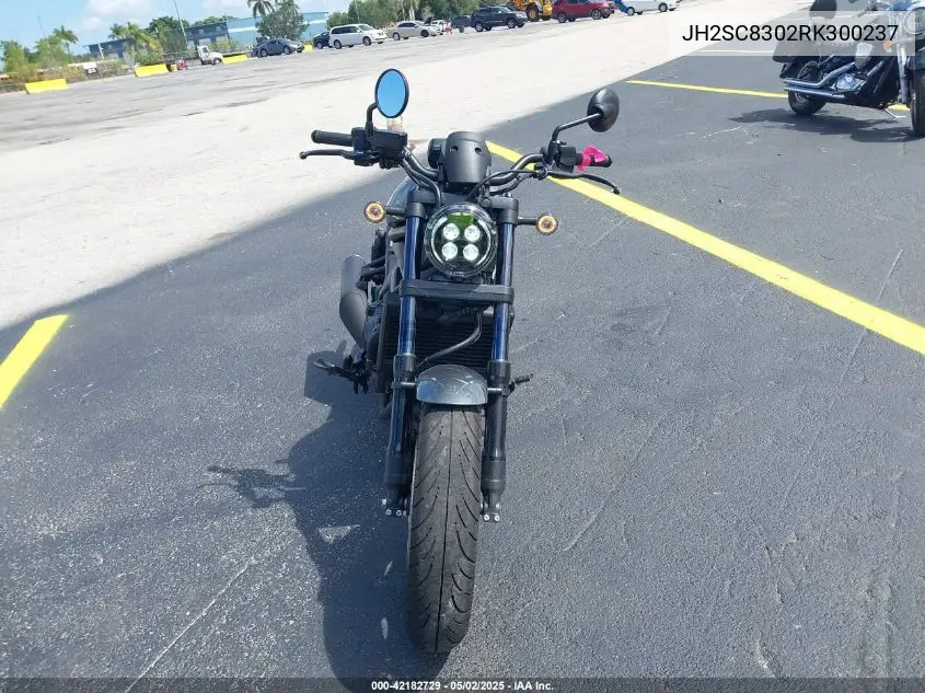 2024 Honda Cmx1100 A VIN: JH2SC8302RK300237 Lot: 42182729