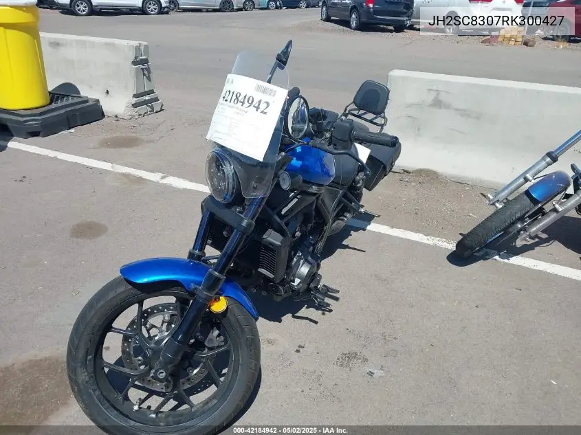 2024 Honda Cmx1100 A VIN: JH2SC8307RK300427 Lot: 42184942