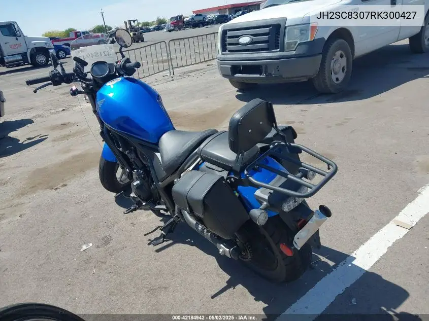 2024 Honda Cmx1100 A VIN: JH2SC8307RK300427 Lot: 42184942