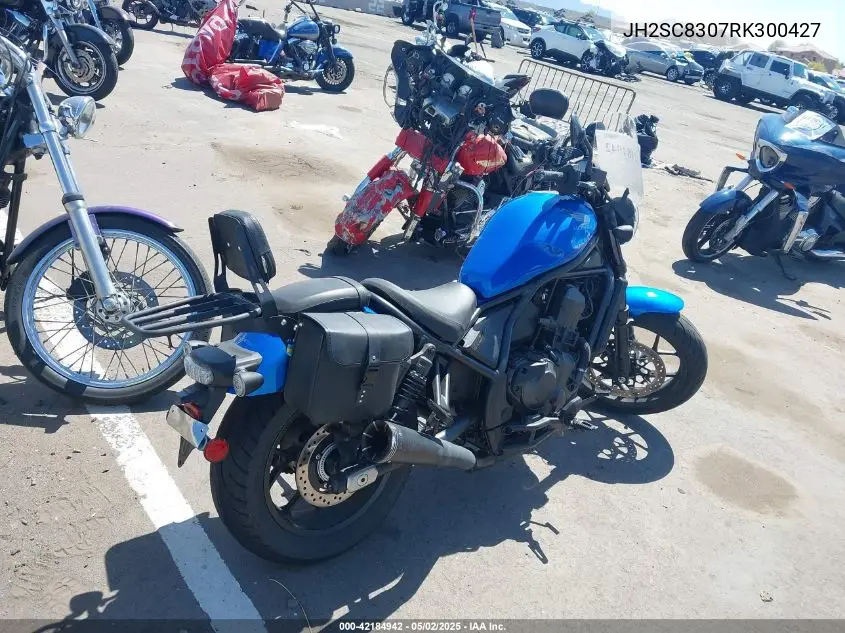 2024 Honda Cmx1100 A VIN: JH2SC8307RK300427 Lot: 42184942