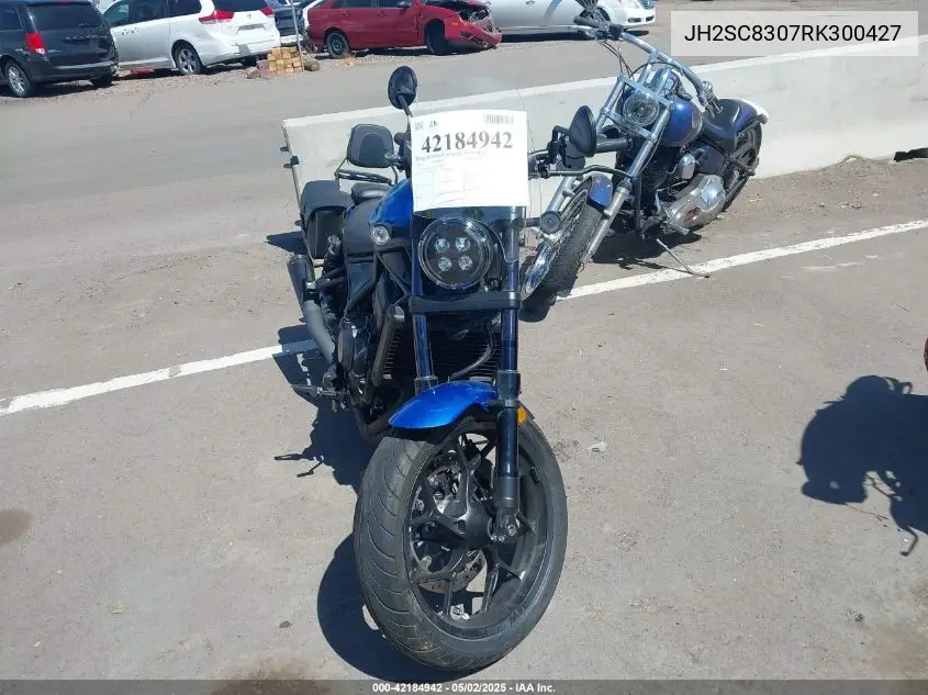 2024 Honda Cmx1100 A VIN: JH2SC8307RK300427 Lot: 42184942