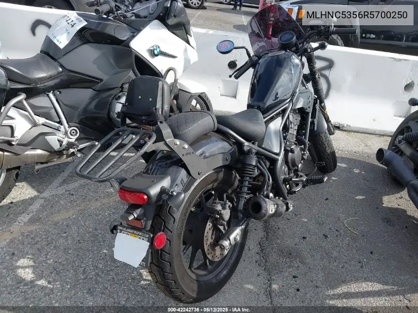 2024 Honda Cmx300 A VIN: MLHNC5356R5700250 Lot: 42242736