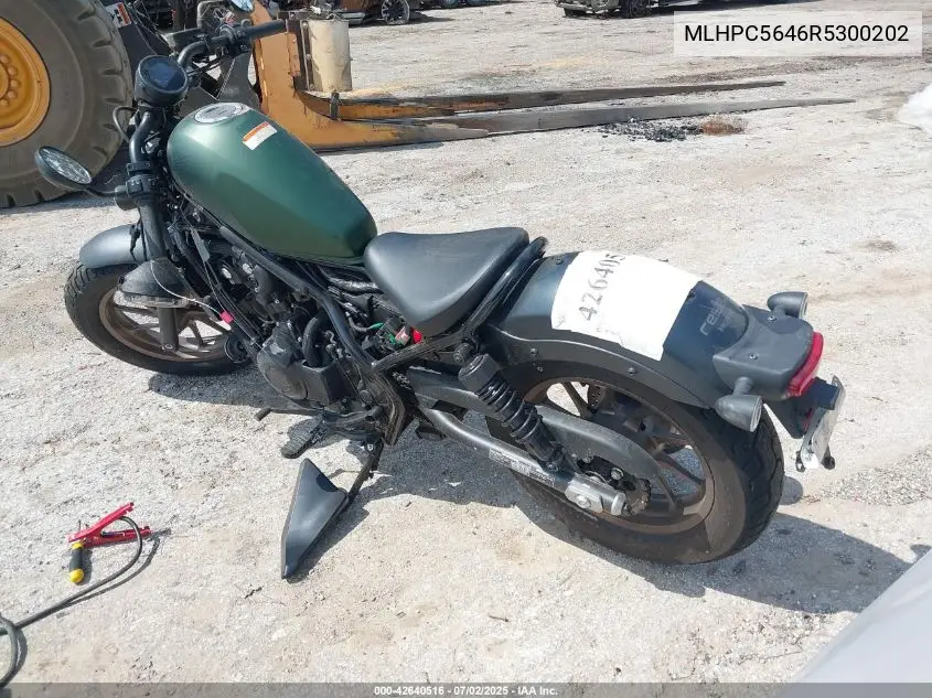 2024 Honda Cmx500 A VIN: MLHPC5646R5300202 Lot: 42640516