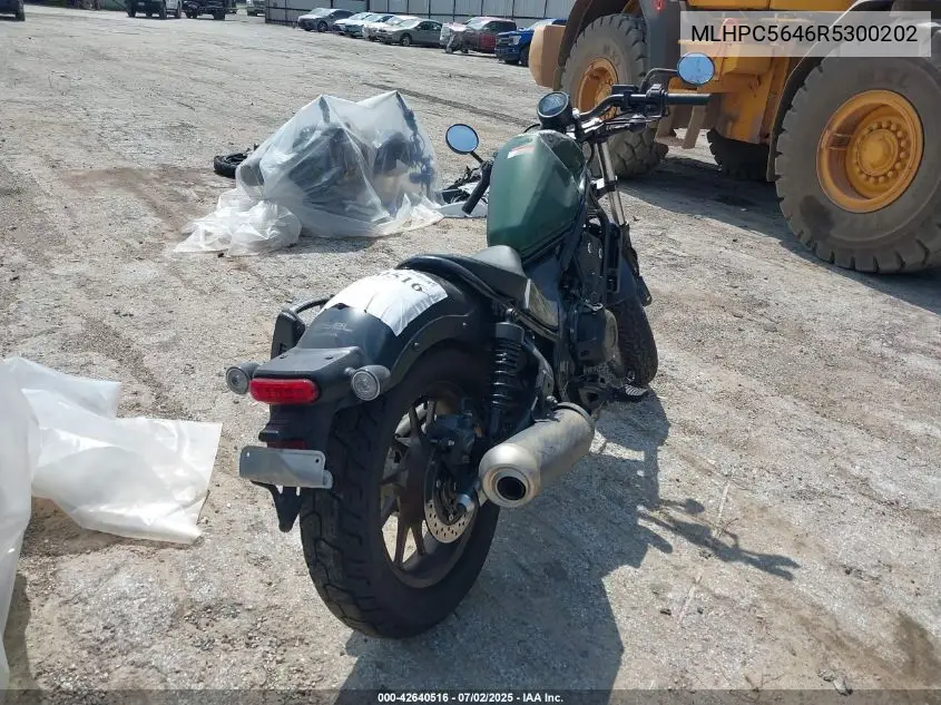 2024 Honda Cmx500 A VIN: MLHPC5646R5300202 Lot: 42640516