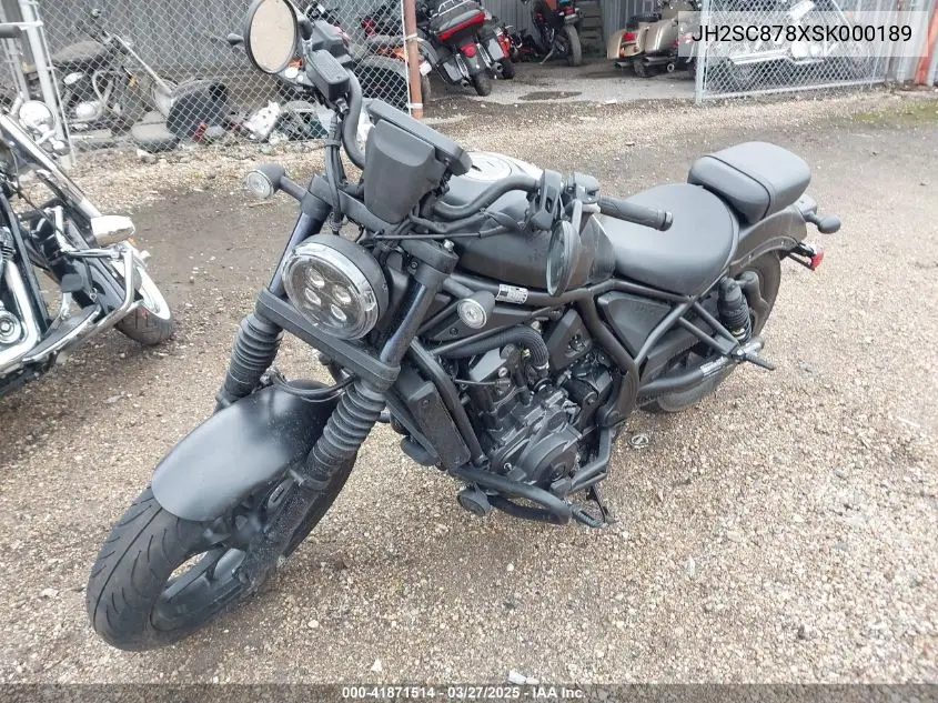 2025 Honda Cmx1100 D VIN: JH2SC878XSK000189 Lot: 41871514