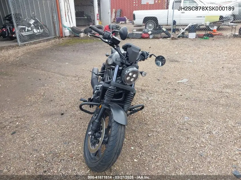 2025 Honda Cmx1100 D VIN: JH2SC878XSK000189 Lot: 41871514