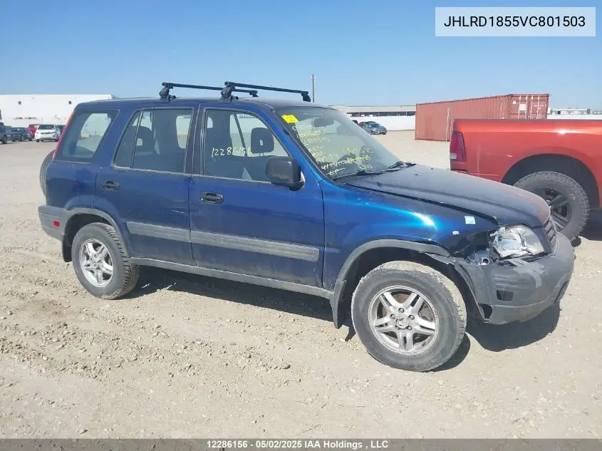 1997 Honda Cr-V Lx VIN: JHLRD1855VC801503 Lot: 12286156