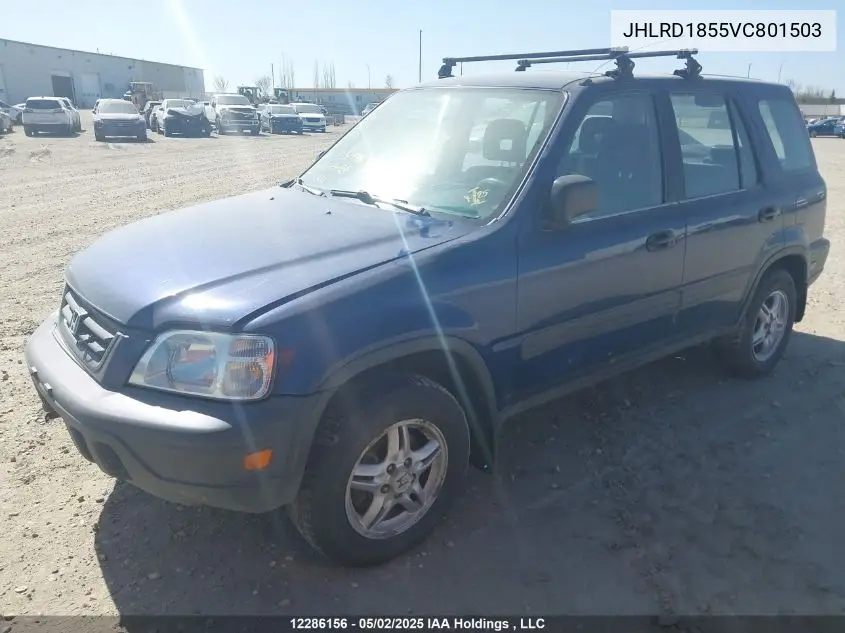 1997 Honda Cr-V Lx VIN: JHLRD1855VC801503 Lot: 12286156
