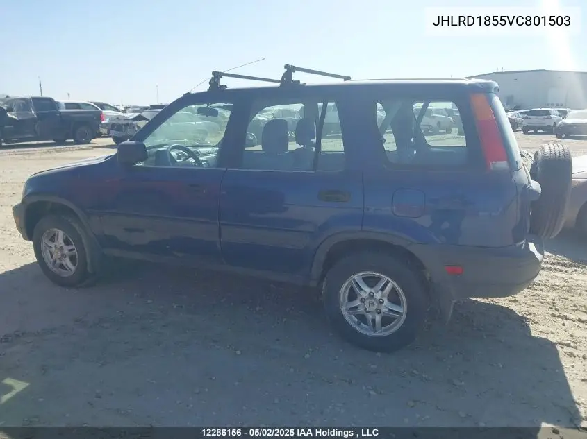 1997 Honda Cr-V Lx VIN: JHLRD1855VC801503 Lot: 12286156