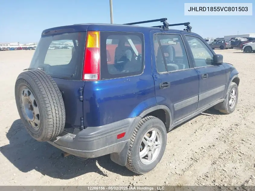 1997 Honda Cr-V Lx VIN: JHLRD1855VC801503 Lot: 12286156