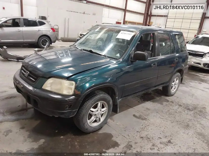 1997 Honda Cr-V VIN: JHLRD184XVC010116 Lot: 42587393