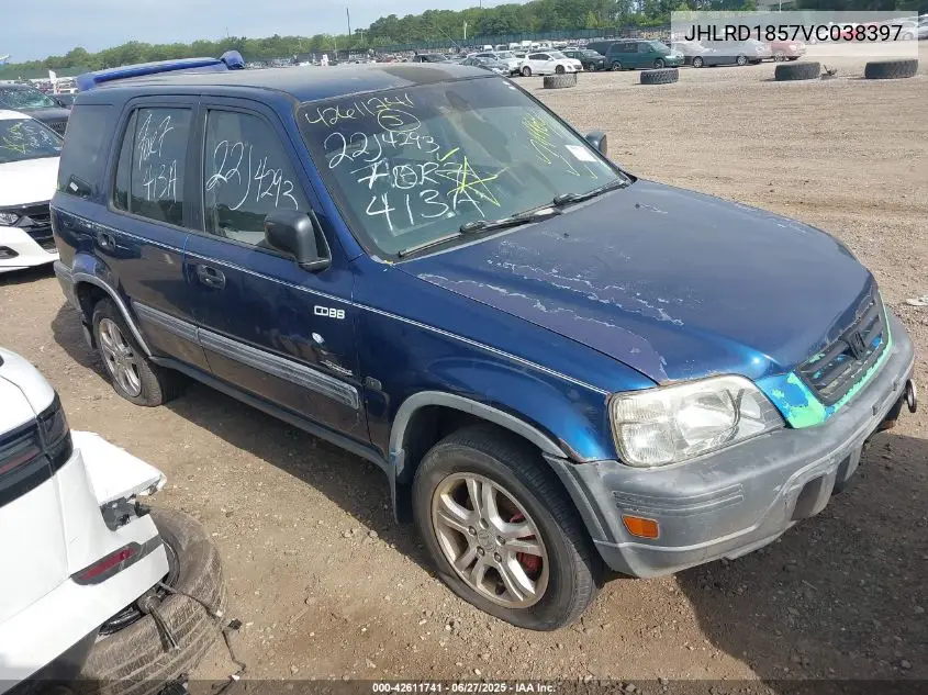 1997 Honda Cr-V VIN: JHLRD1857VC038397 Lot: 42611741