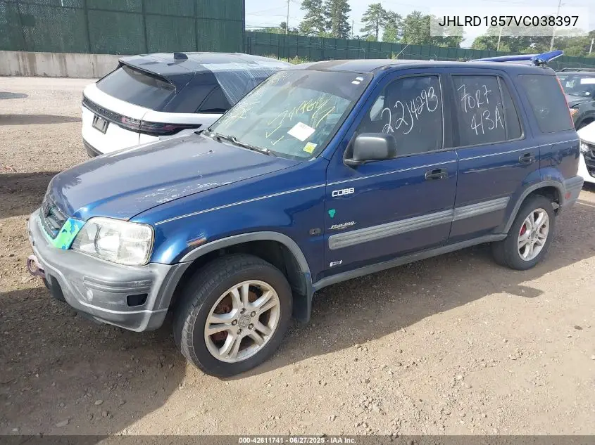 1997 Honda Cr-V VIN: JHLRD1857VC038397 Lot: 42611741