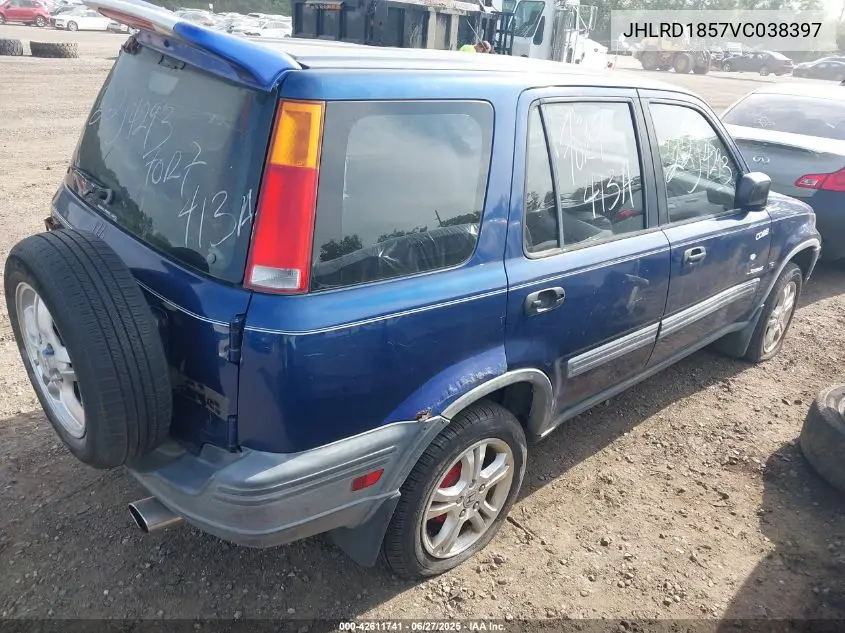 1997 Honda Cr-V VIN: JHLRD1857VC038397 Lot: 42611741