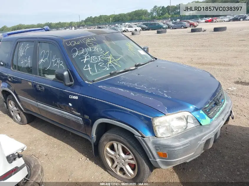 1997 Honda Cr-V VIN: JHLRD1857VC038397 Lot: 42611741