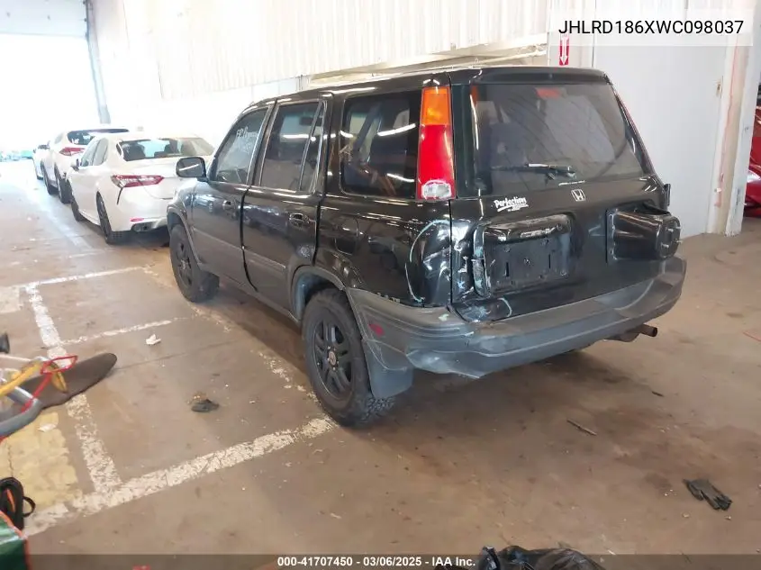 1998 Honda Cr-V Ex VIN: JHLRD186XWC098037 Lot: 41707450