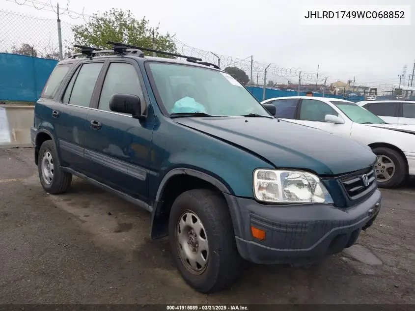 1998 Honda Cr-V Lx VIN: JHLRD1749WC068852 Lot: 41915089