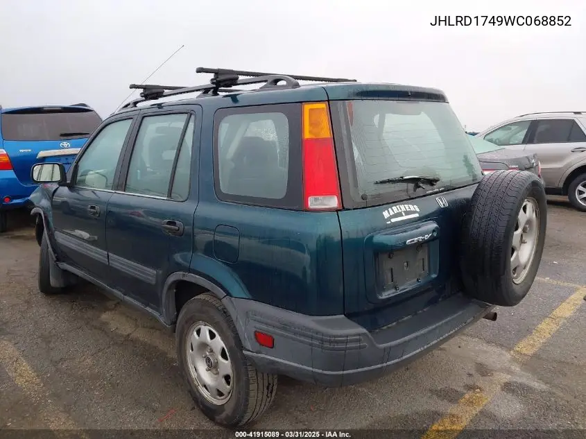 1998 Honda Cr-V Lx VIN: JHLRD1749WC068852 Lot: 41915089