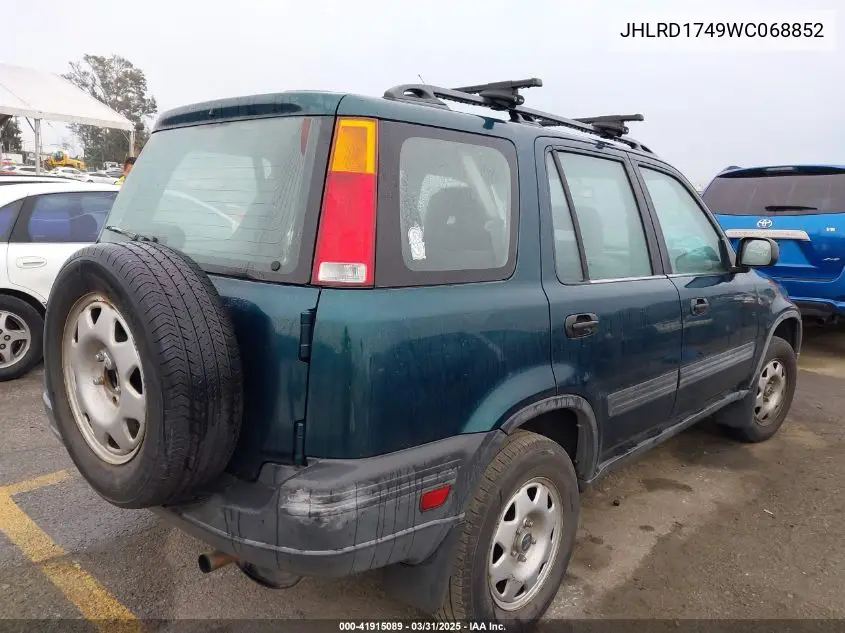 1998 Honda Cr-V Lx VIN: JHLRD1749WC068852 Lot: 41915089