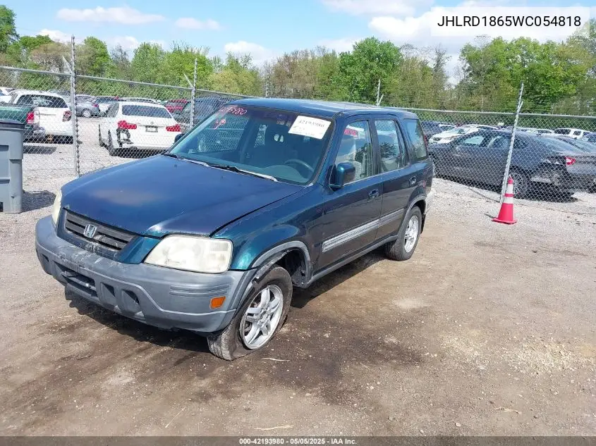 1998 Honda Cr-V Ex VIN: JHLRD1865WC054818 Lot: 42193980
