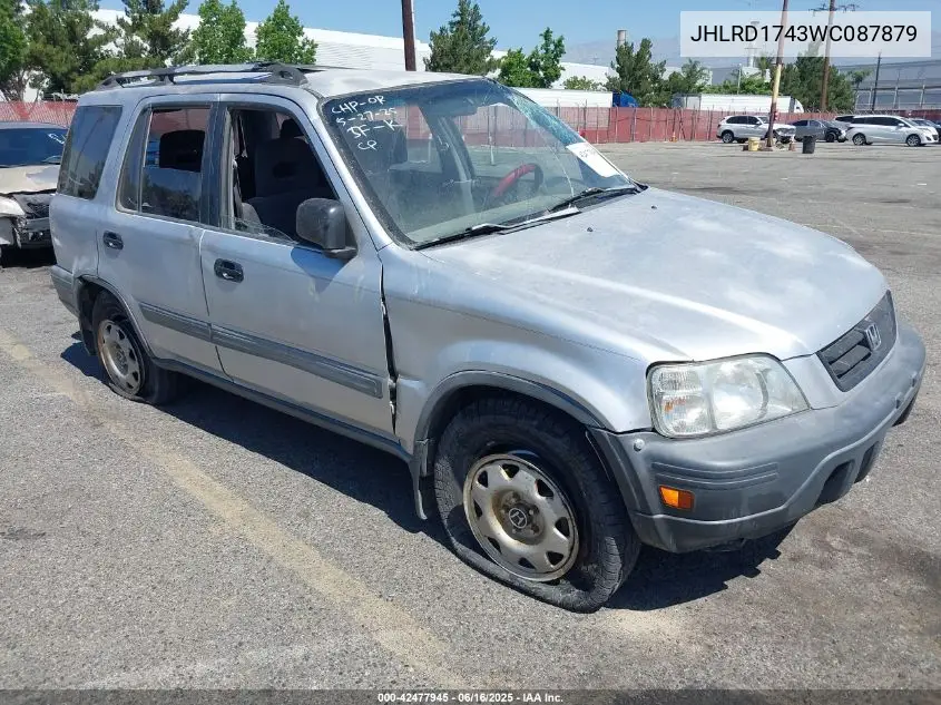 1998 Honda Cr-V Lx VIN: JHLRD1743WC087879 Lot: 42477945
