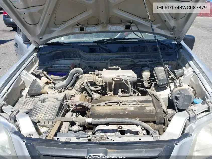 1998 Honda Cr-V Lx VIN: JHLRD1743WC087879 Lot: 42477945