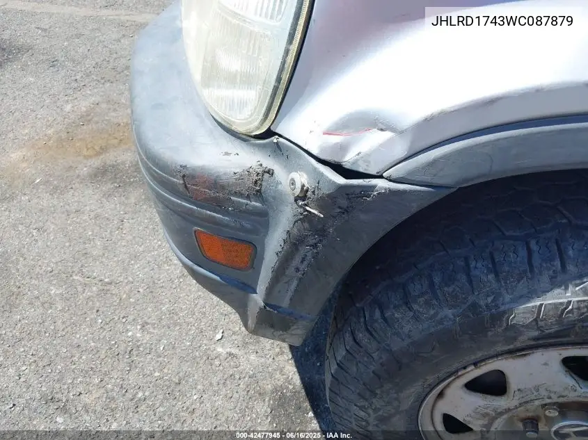 1998 Honda Cr-V Lx VIN: JHLRD1743WC087879 Lot: 42477945