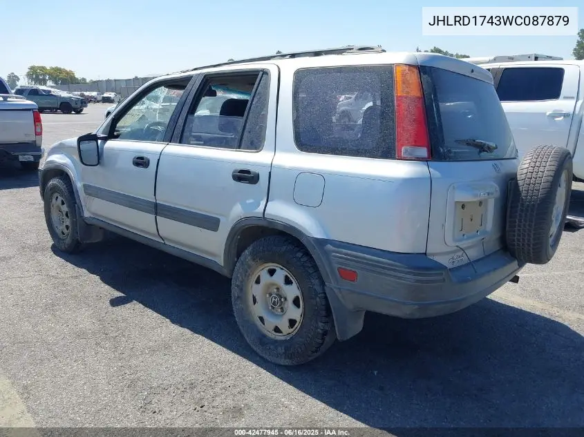 1998 Honda Cr-V Lx VIN: JHLRD1743WC087879 Lot: 42477945