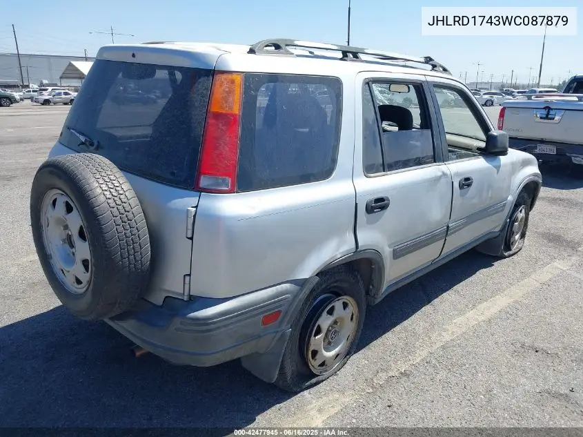1998 Honda Cr-V Lx VIN: JHLRD1743WC087879 Lot: 42477945