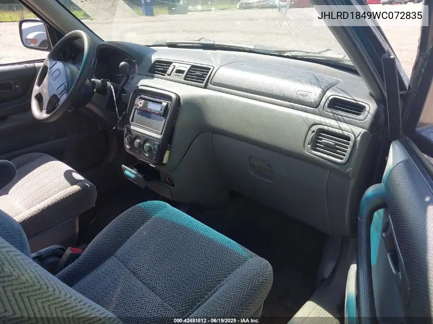 1998 Honda Cr-V Lx VIN: JHLRD1849WC072835 Lot: 42481812