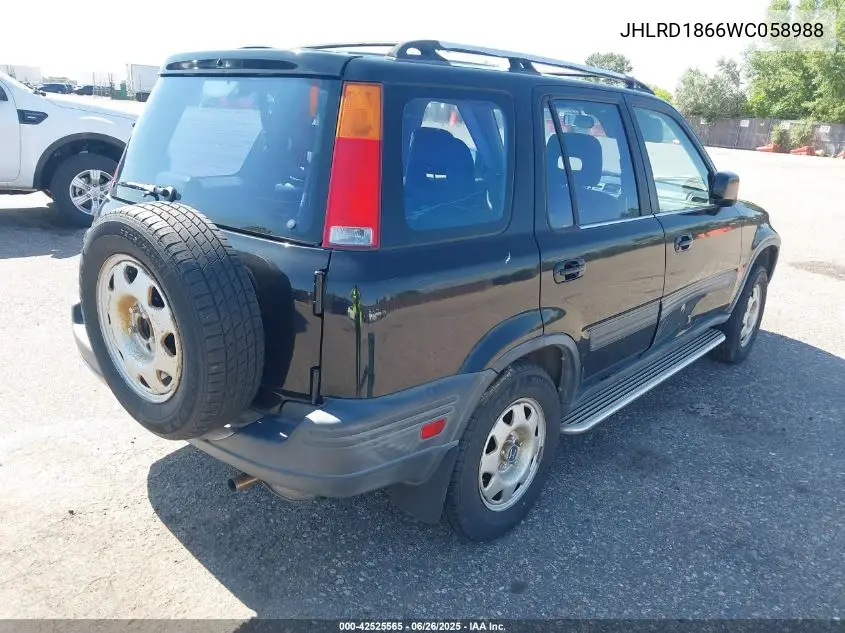 1998 Honda Cr-V Ex VIN: JHLRD1866WC058988 Lot: 42525565