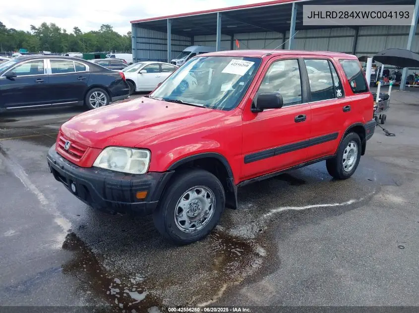 1998 Honda Cr-V Lx VIN: JHLRD284XWC004193 Lot: 42556260