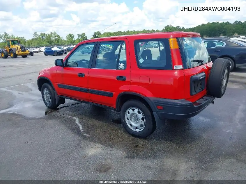 1998 Honda Cr-V Lx VIN: JHLRD284XWC004193 Lot: 42556260