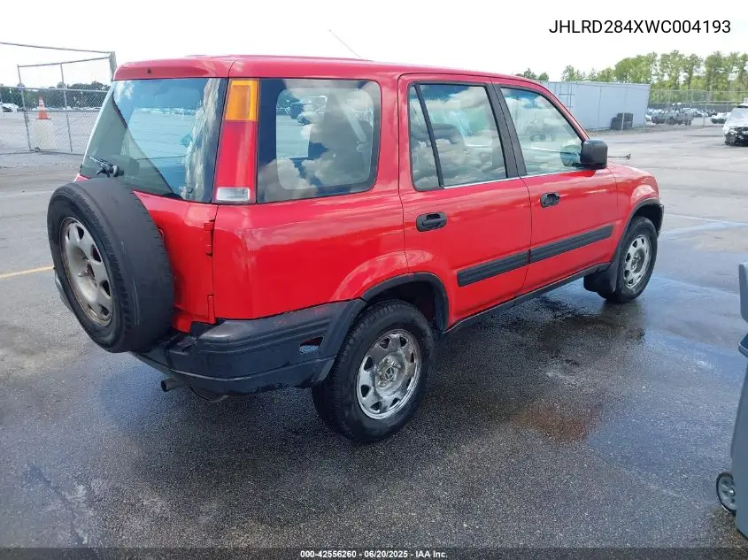 1998 Honda Cr-V Lx VIN: JHLRD284XWC004193 Lot: 42556260