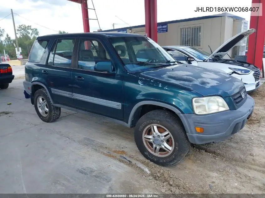 1998 Honda Cr-V Ex VIN: JHLRD186XWC068407 Lot: 42580860