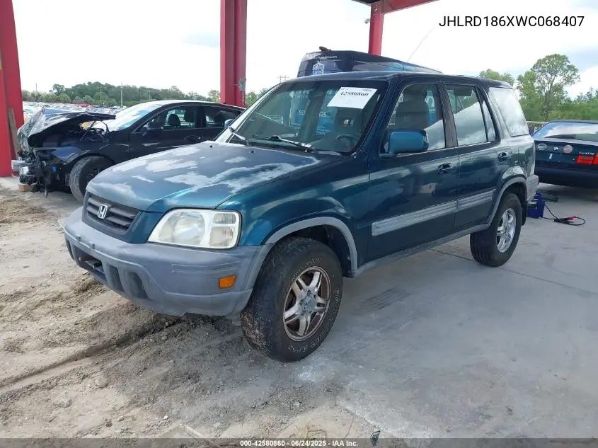 1998 Honda Cr-V Ex VIN: JHLRD186XWC068407 Lot: 42580860