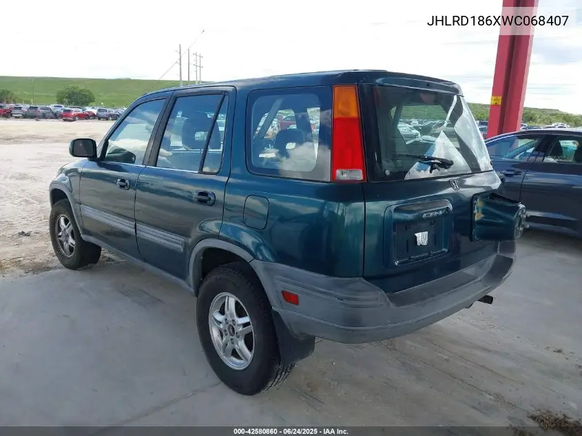 1998 Honda Cr-V Ex VIN: JHLRD186XWC068407 Lot: 42580860