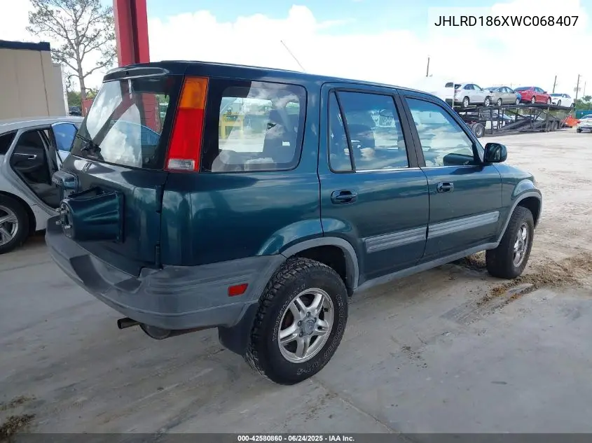 1998 Honda Cr-V Ex VIN: JHLRD186XWC068407 Lot: 42580860
