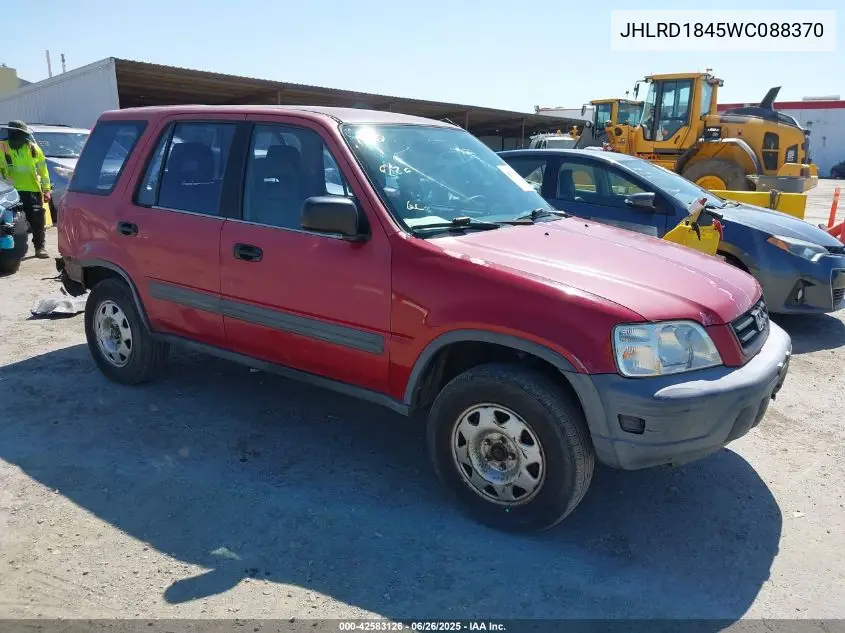 1998 Honda Cr-V Lx VIN: JHLRD1845WC088370 Lot: 42583126