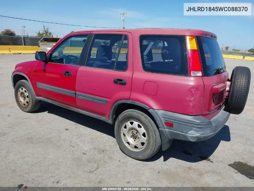 1998 Honda Cr-V Lx VIN: JHLRD1845WC088370 Lot: 42583126