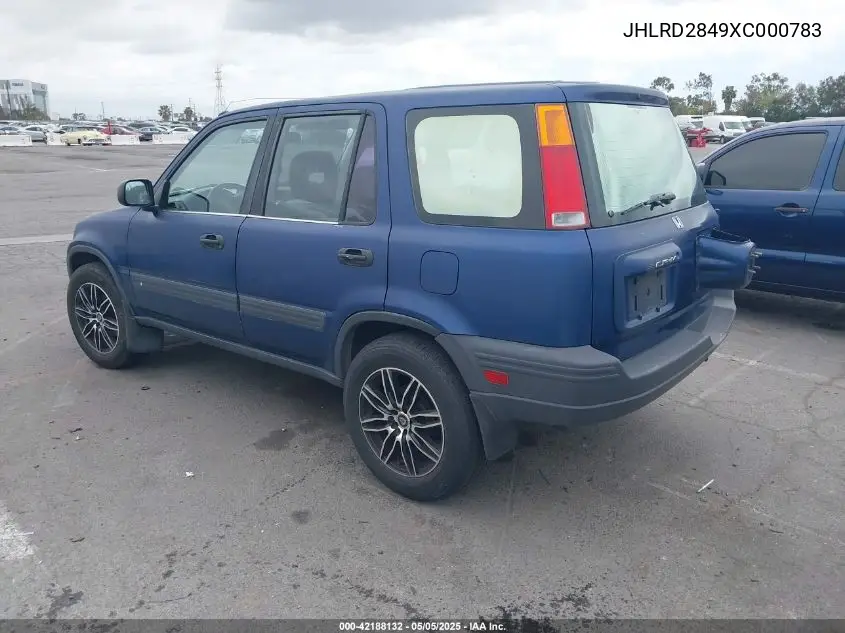 1999 Honda Cr-V Lx VIN: JHLRD2849XC000783 Lot: 42188132