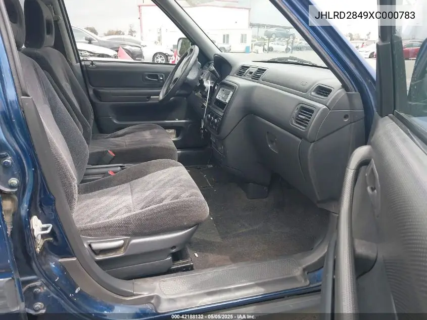 1999 Honda Cr-V Lx VIN: JHLRD2849XC000783 Lot: 42188132
