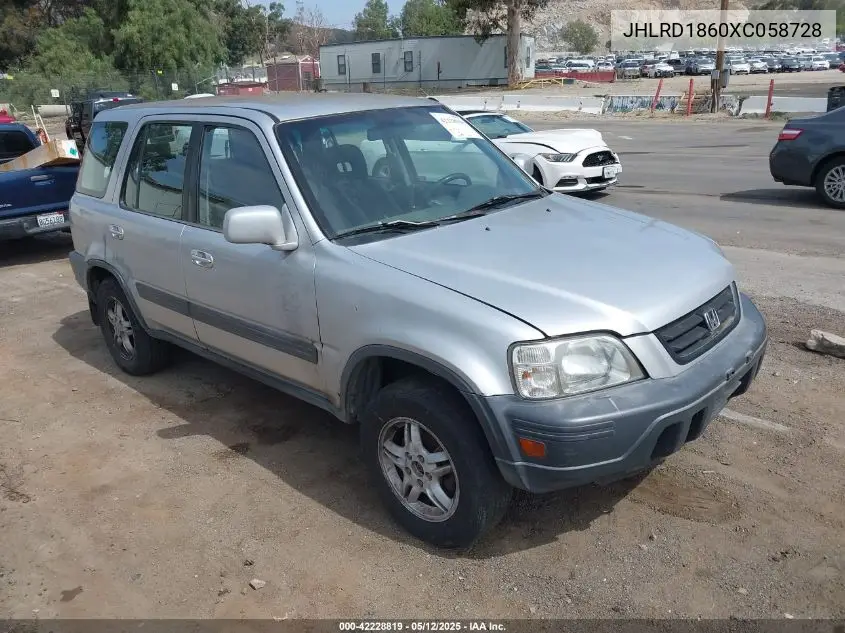 1999 Honda Cr-V Ex VIN: JHLRD1860XC058728 Lot: 42228819