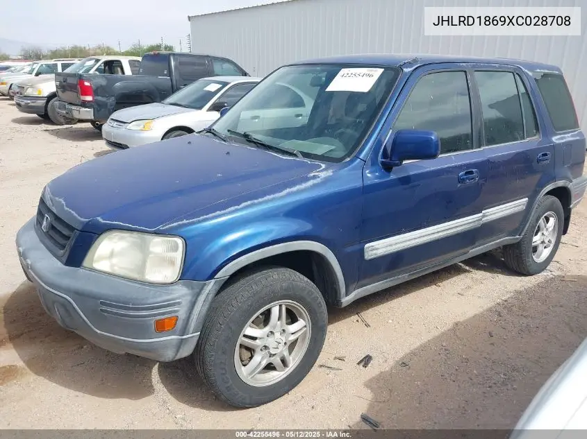 1999 Honda Cr-V Ex VIN: JHLRD1869XC028708 Lot: 42255496